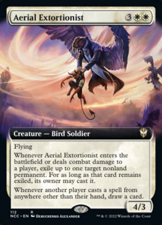 Aerial Extortionist (Extended Art) [Streets of New Capenna Commander] | Exor Games Dartmouth