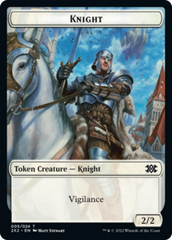 Drake // Knight Double-sided Token [Double Masters 2022 Tokens] | Exor Games Dartmouth