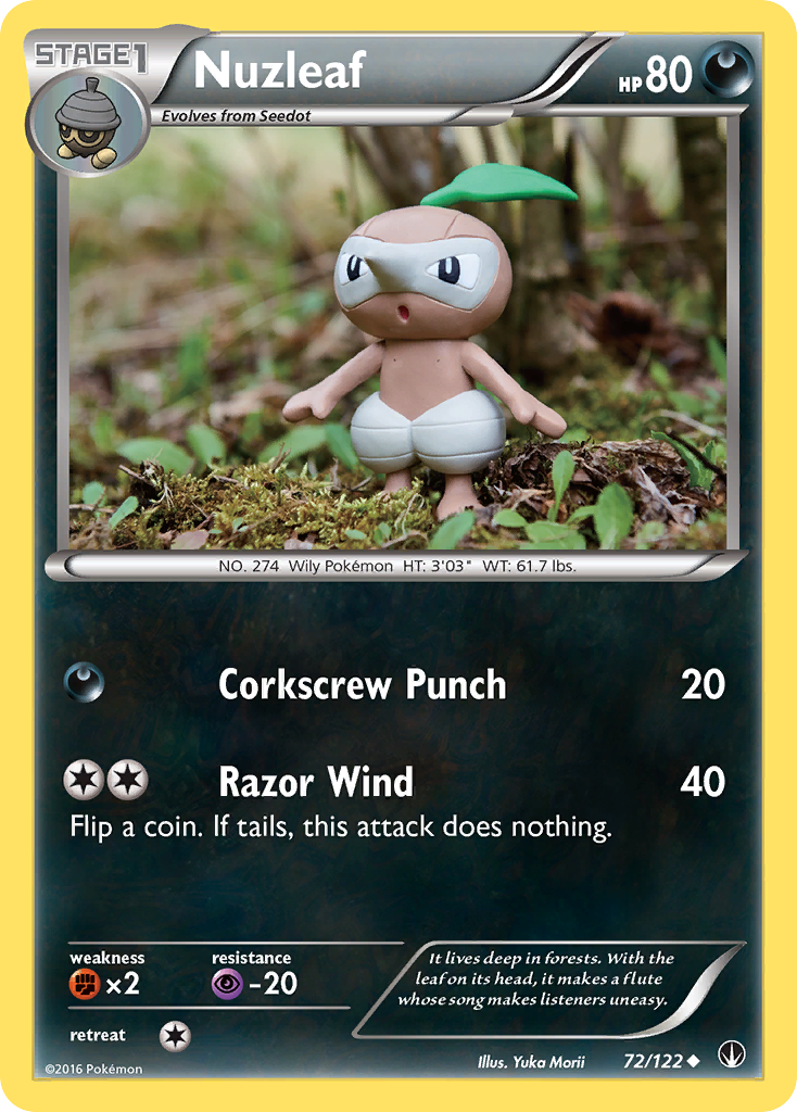 Nuzleaf (72/122) [XY: BREAKpoint] | Exor Games Dartmouth