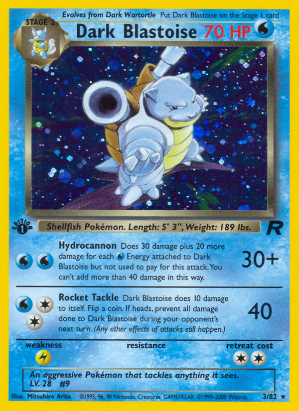 Dark Blastoise (3/82) [Team Rocket 1st Edition] | Exor Games Dartmouth