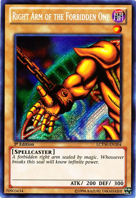 Right Arm of the Forbidden One [LCYW-EN304] Secret Rare | Exor Games Dartmouth
