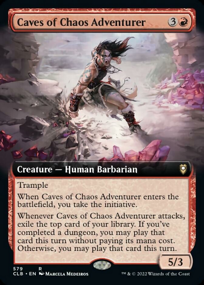 Caves of Chaos Adventurer (Extended Art) [Commander Legends: Battle for Baldur's Gate] | Exor Games Dartmouth