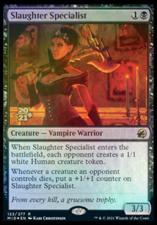 Slaughter Specialist [Innistrad: Midnight Hunt Prerelease Promos] | Exor Games Dartmouth