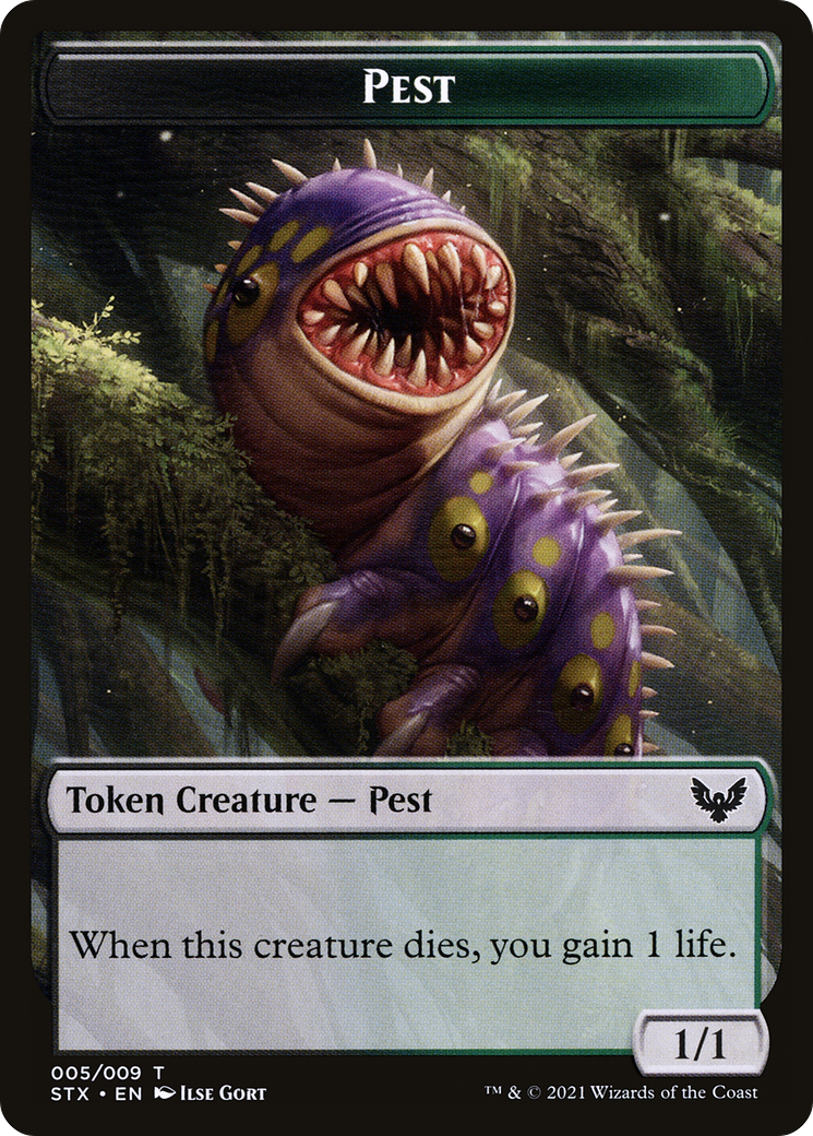 Pest // Jace, Telepath Unbound Emblem Double-Sided Token [Secret Lair: From Cute to Brute Tokens] | Exor Games Dartmouth