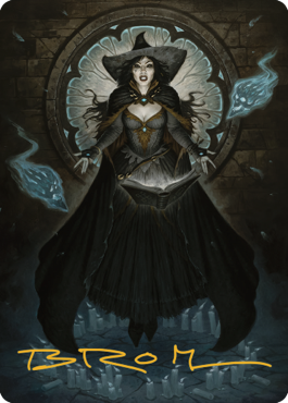 Tasha, the Witch Queen Art Card (76) (Gold-Stamped Signature) [Commander Legends: Battle for Baldur's Gate Art Series] | Exor Games Dartmouth