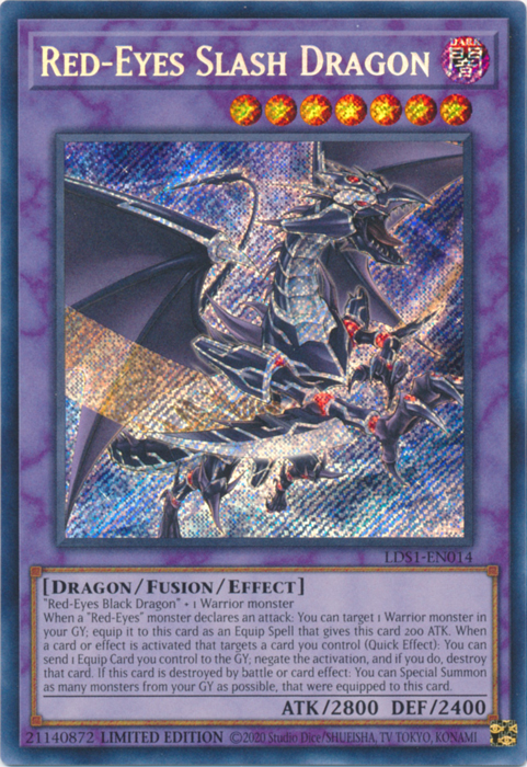 Red-Eyes Slash Dragon [LDS1-EN014] Secret Rare | Exor Games Dartmouth