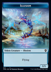 Illusion // Saproling Token [Commander Legends Tokens] | Exor Games Dartmouth