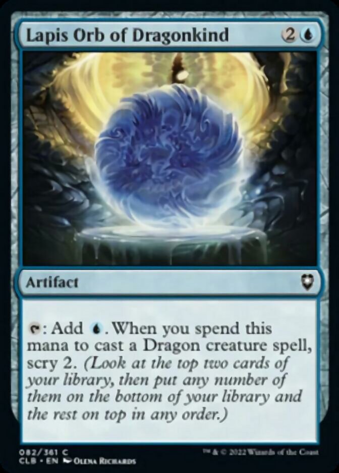 Lapis Orb of Dragonkind [Commander Legends: Battle for Baldur's Gate] | Exor Games Dartmouth