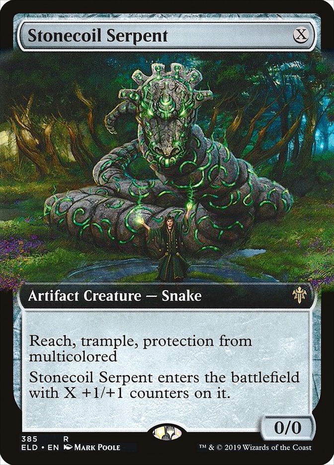 Stonecoil Serpent (Extended Art) [Throne of Eldraine] | Exor Games Dartmouth
