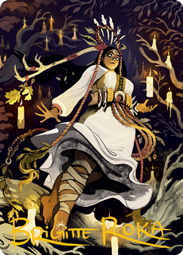 Candlegrove Witch 2 Art Card (Gold-Stamped Signature) [Innistrad: Midnight Hunt Art Series] | Exor Games Dartmouth