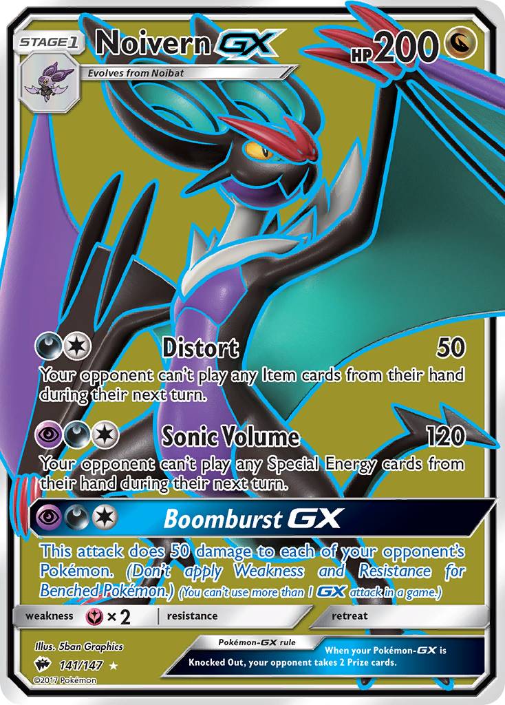 Noivern GX (141/147) [Sun & Moon: Burning Shadows] | Exor Games Dartmouth