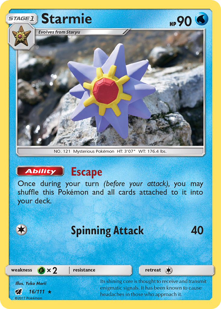 Starmie (16/111) [Sun & Moon: Crimson Invasion] | Exor Games Dartmouth