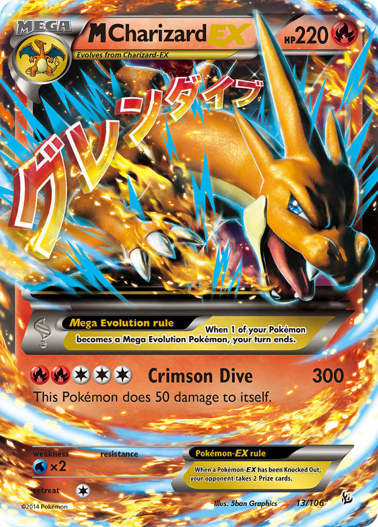 M Charizard EX (13/106) [XY: Flashfire] | Exor Games Dartmouth