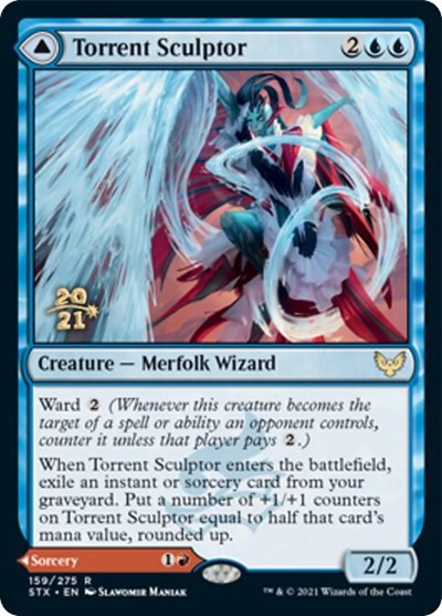 Torrent Sculptor // Flamethrower Sonata [Strixhaven: School of Mages Prerelease Promos] | Exor Games Dartmouth