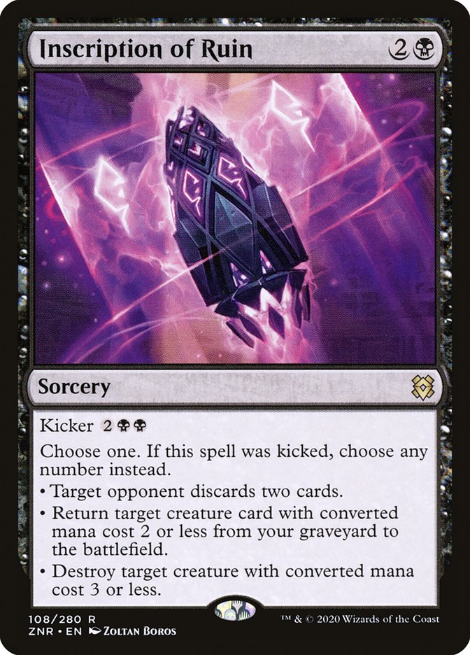 Inscription of Ruin [Zendikar Rising] | Exor Games Dartmouth