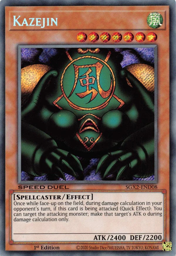 Kazejin [SGX2-END08] Secret Rare | Exor Games Dartmouth