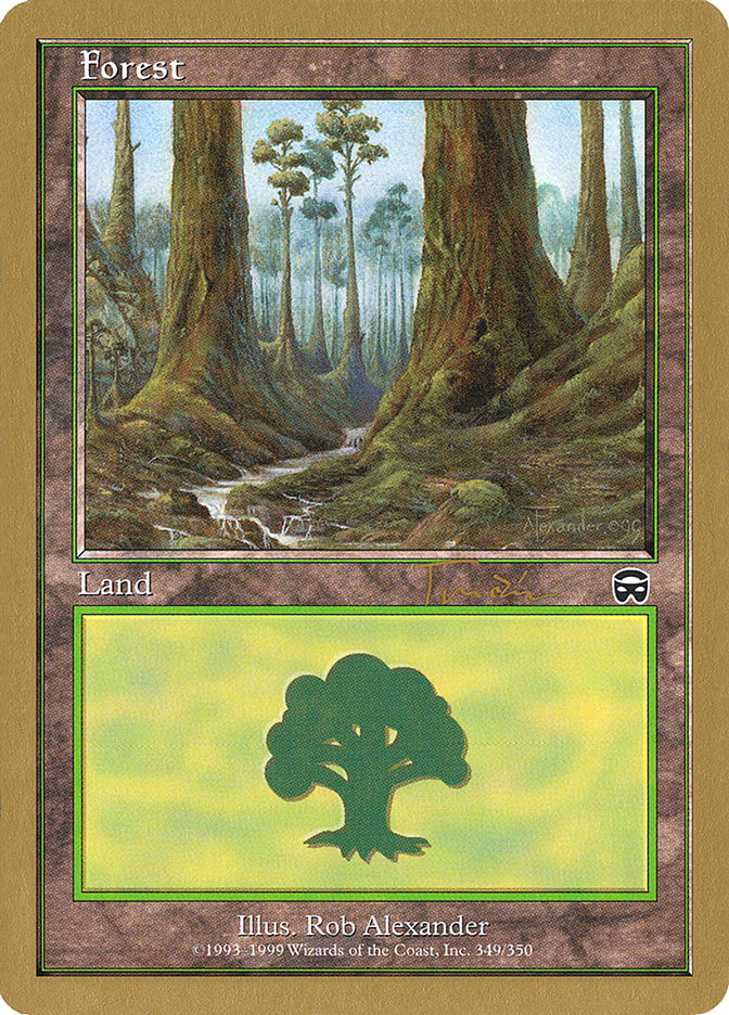 Forest (jt349) (Jan Tomcani) [World Championship Decks 2001] | Exor Games Dartmouth