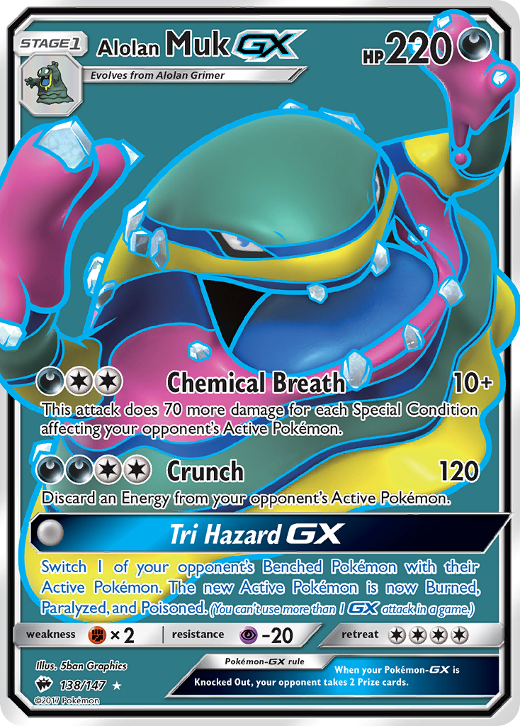 Alolan Muk GX (138/147) [Sun & Moon: Burning Shadows] | Exor Games Dartmouth