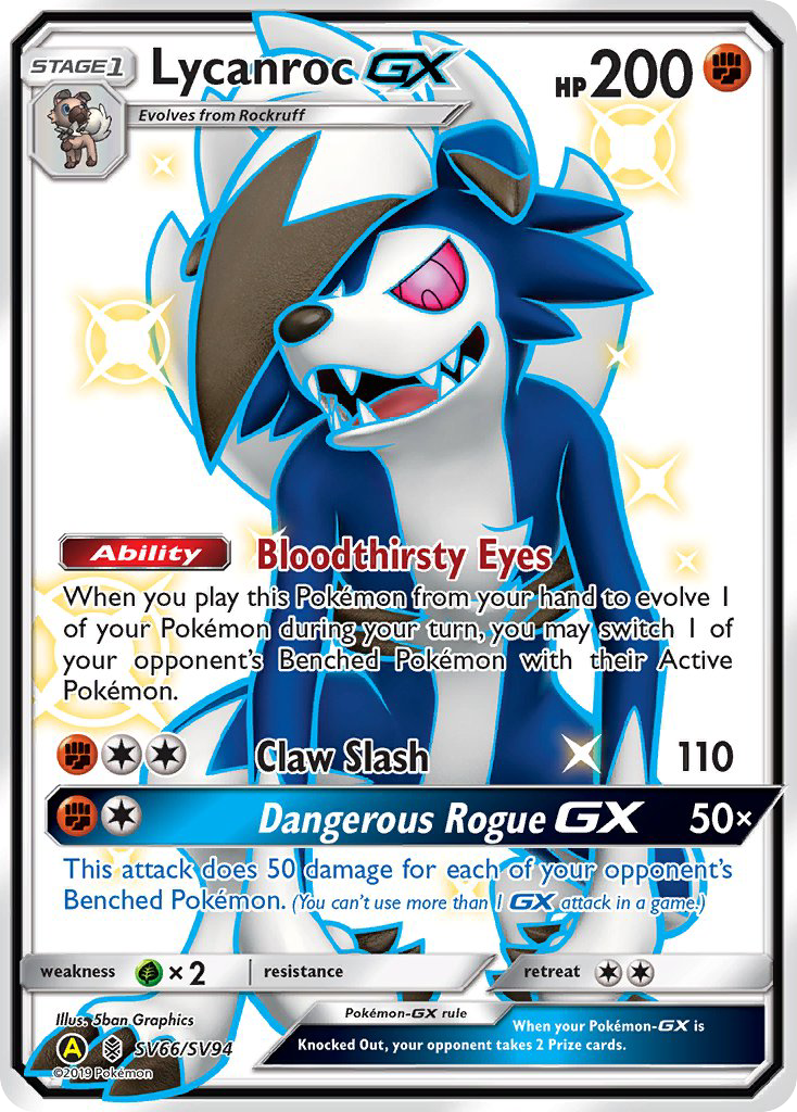 Lycanroc GX (SV66/SV94) [Sun & Moon: Hidden Fates - Shiny Vault] | Exor Games Dartmouth