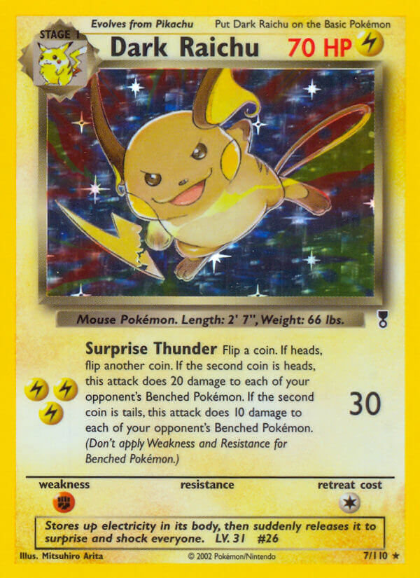 Dark Raichu (7/110) (WotC) (Theme Deck Exclusive) [Legendary Collection] | Exor Games Dartmouth