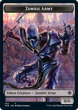 Zombie // Zombie Army Double-Sided Token [Starter Commander Decks] | Exor Games Dartmouth