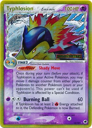 Typhlosion (12/101) (Delta Species) (Stamped) [EX: Dragon Frontiers] | Exor Games Dartmouth