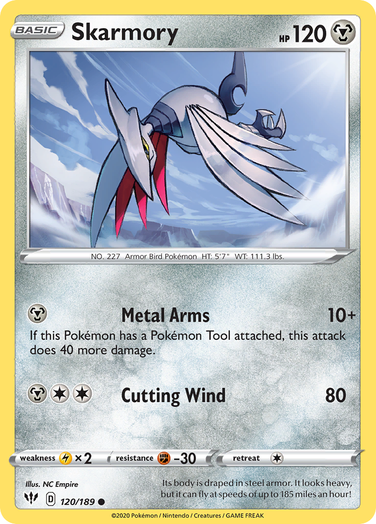 Skarmory (120/189) [Sword & Shield: Darkness Ablaze] | Exor Games Dartmouth