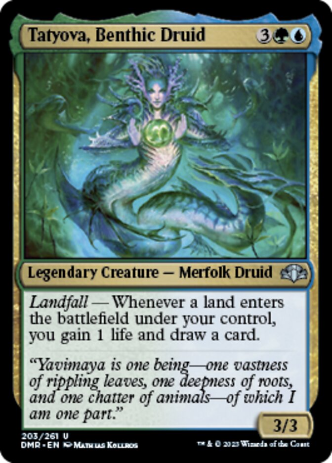 Tatyova, Benthic Druid [Dominaria Remastered] | Exor Games Dartmouth