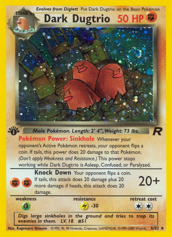 Dark Dugtrio (6/82) [Team Rocket 1st Edition] | Exor Games Dartmouth