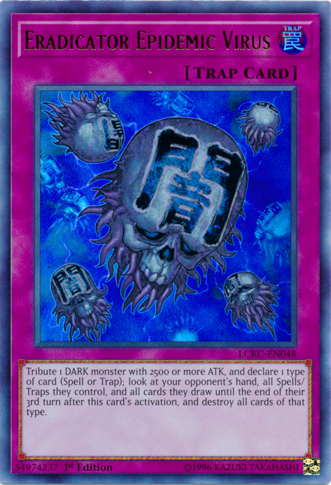 Eradicator Epidemic Virus [LCKC-EN048] Ultra Rare | Exor Games Dartmouth