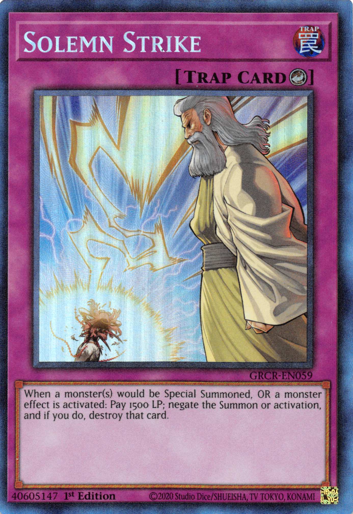 Solemn Strike [GRCR-EN059] Collector's Rare | Exor Games Dartmouth