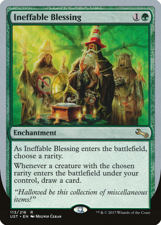Ineffable Blessing ("choose a rarity") [Unstable] | Exor Games Dartmouth