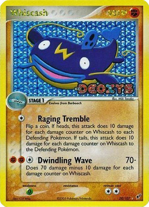 Whiscash (28/107) (Stamped) [EX: Deoxys] | Exor Games Dartmouth