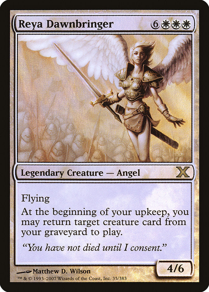 Reya Dawnbringer (Premium Foil) [Tenth Edition] | Exor Games Dartmouth