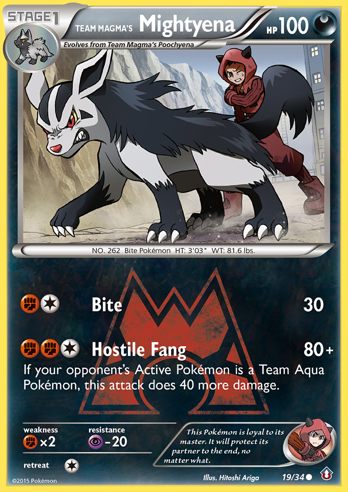 Team Magma's Mightyena (19/34) [XY: Double Crisis] | Exor Games Dartmouth