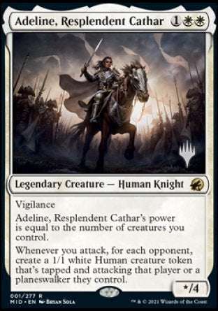 Adeline, Resplendent Cathar (Promo Pack) [Innistrad: Midnight Hunt Promos] | Exor Games Dartmouth