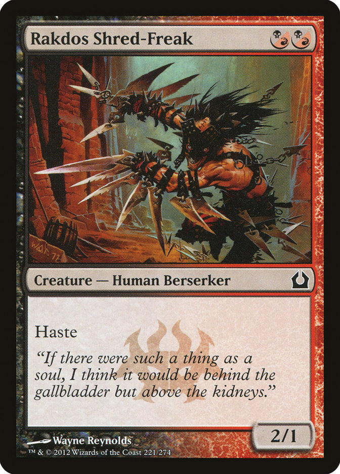 Rakdos Shred-Freak [Return to Ravnica] | Exor Games Dartmouth