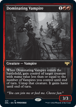 Dominating Vampire [Innistrad: Double Feature] | Exor Games Dartmouth