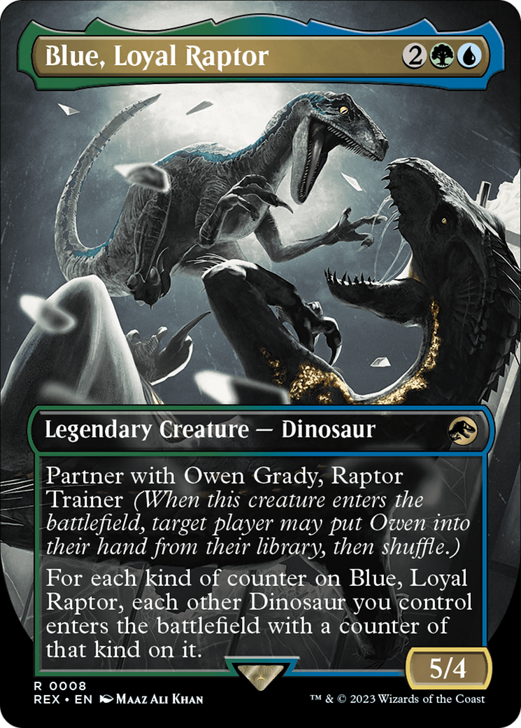 Blue, Loyal Raptor (Borderless) [Jurassic World Collection] | Exor Games Dartmouth