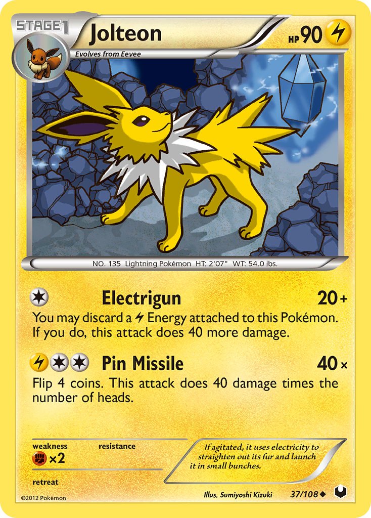 Jolteon (37/108) [Black & White: Dark Explorers] | Exor Games Dartmouth