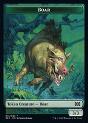 Boar // Vampire Double-sided Token [Double Masters 2022 Tokens] | Exor Games Dartmouth