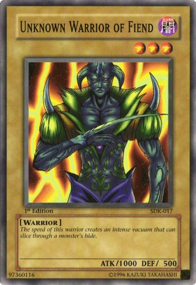 Unknown Warrior of Fiend [SDK-017] Common | Exor Games Dartmouth