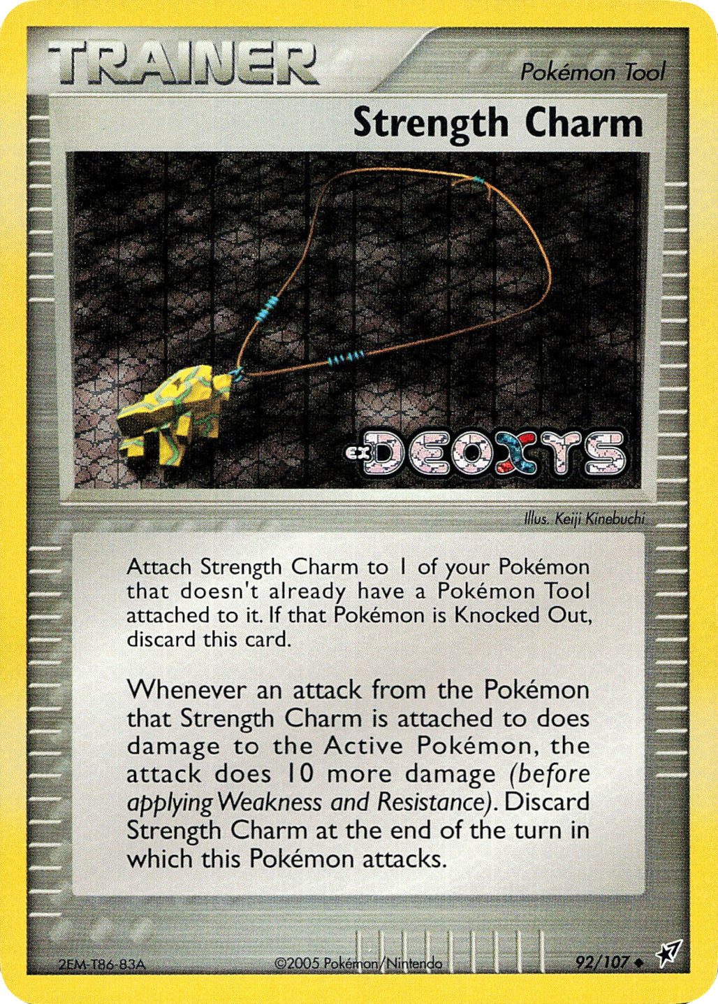 Strength Charm (92/107) (Stamped) [EX: Deoxys] | Exor Games Dartmouth