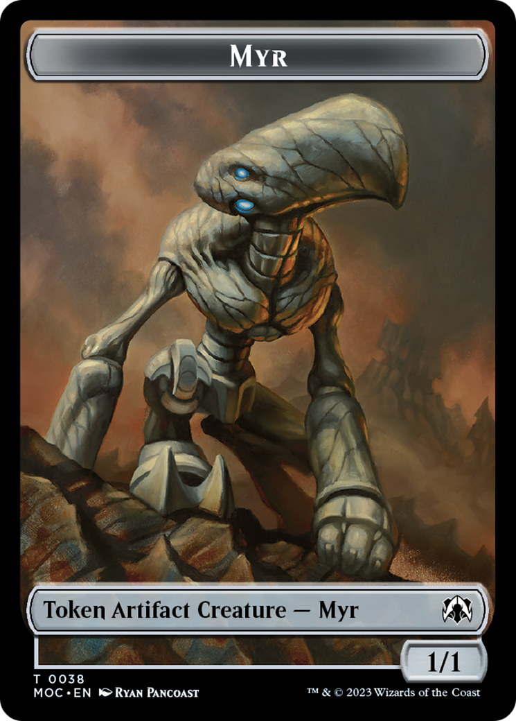 Phyrexian Germ // Myr Double-Sided Token [March of the Machine Commander Tokens] | Exor Games Dartmouth