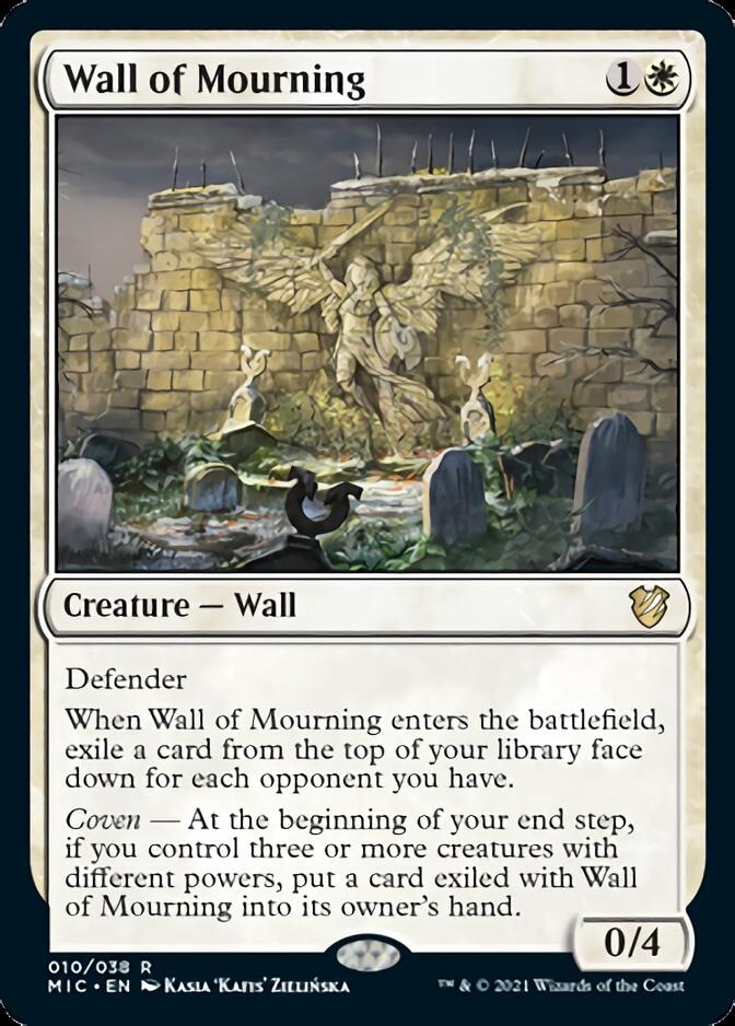 Wall of Mourning [Innistrad: Midnight Hunt Commander] | Exor Games Dartmouth