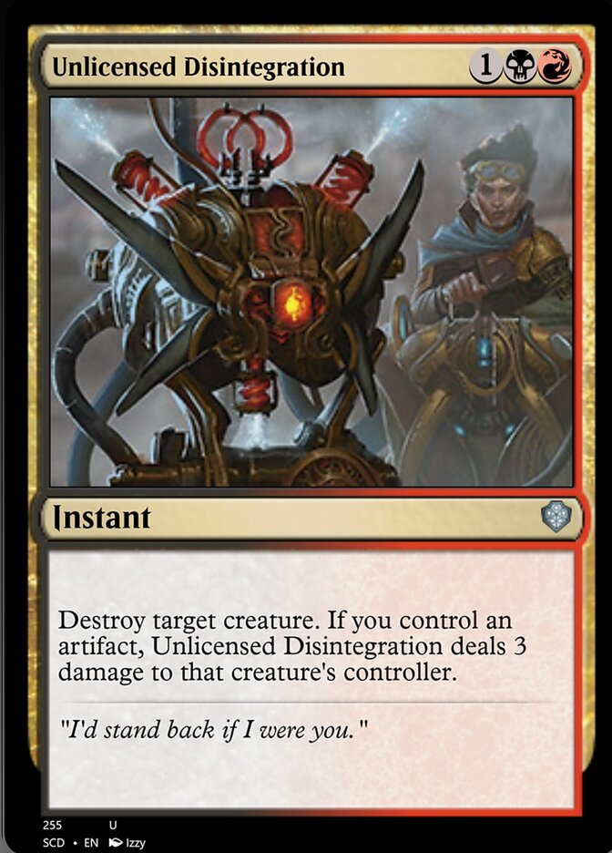 Unlicensed Disintegration [Starter Commander Decks] | Exor Games Dartmouth