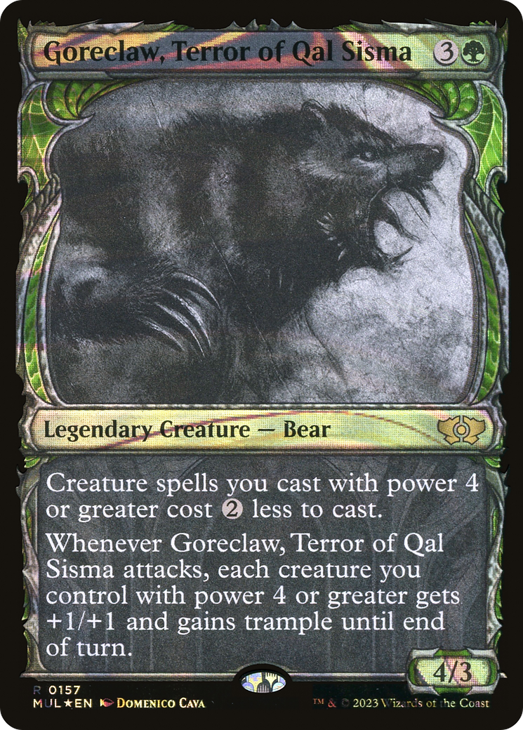 Goreclaw, Terror of Qal Sisma (Halo Foil) [Multiverse Legends] | Exor Games Dartmouth