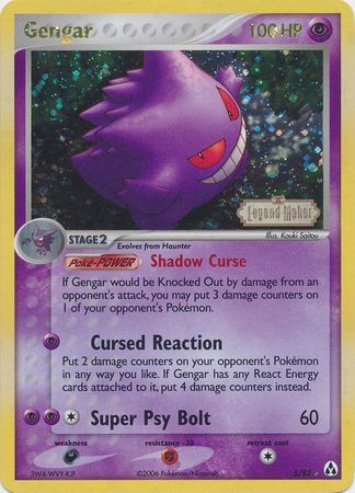 Gengar (5/92) (Stamped) [EX: Legend Maker] | Exor Games Dartmouth