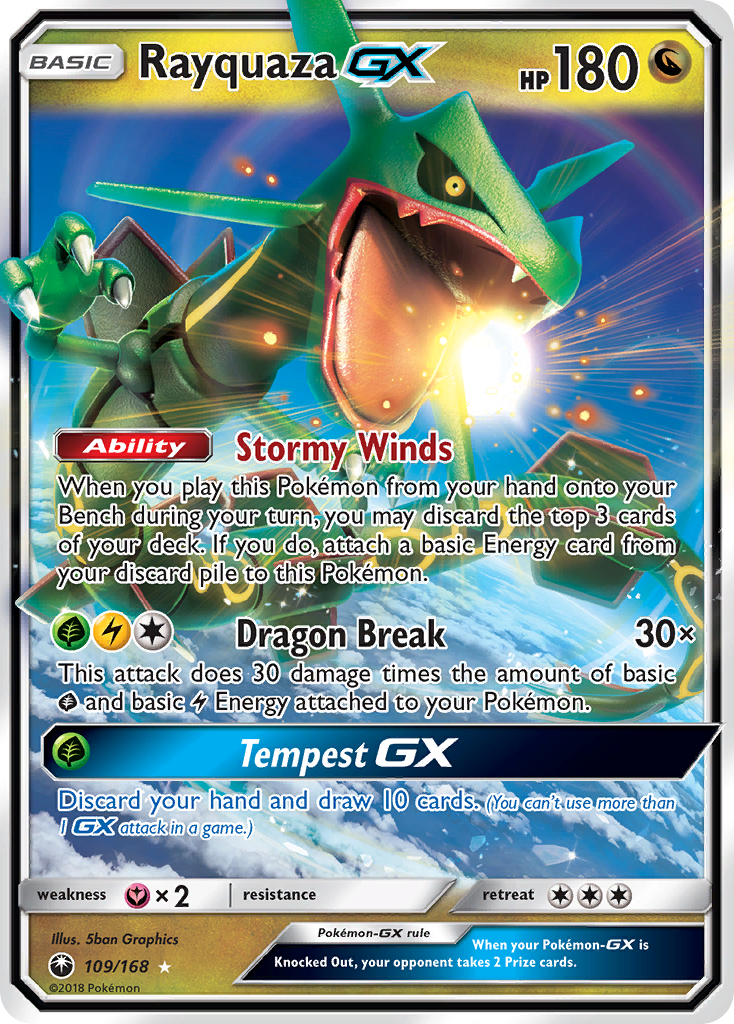 Rayquaza GX (109/168) [Sun & Moon: Celestial Storm] | Exor Games Dartmouth