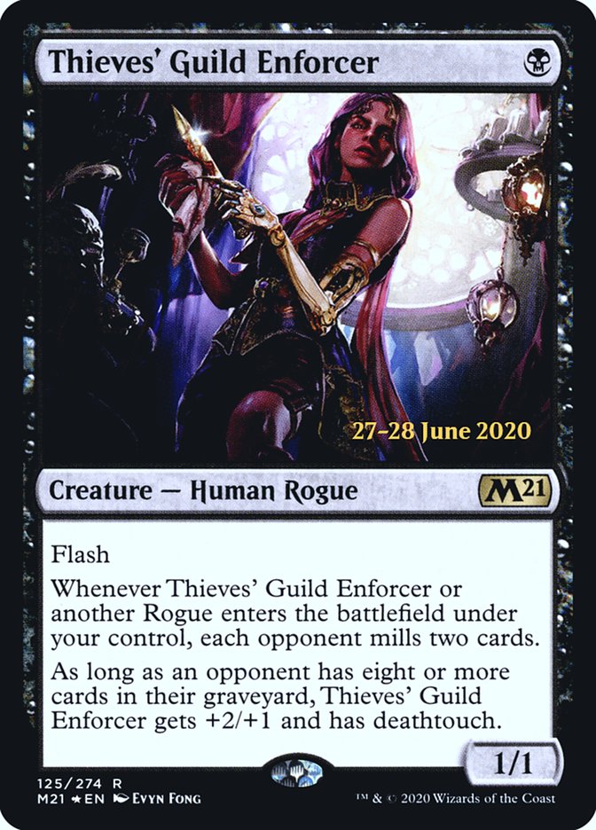 Thieves' Guild Enforcer  [Core Set 2021 Prerelease Promos] | Exor Games Dartmouth